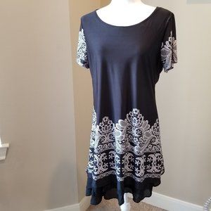 New Black White Dress